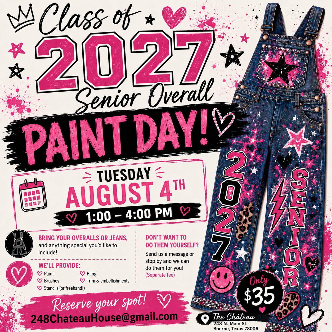 Senior Overall Paint Party